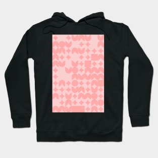 Girly Pinkish Geometric Pattern - Flowers & Stars #18 Hoodie